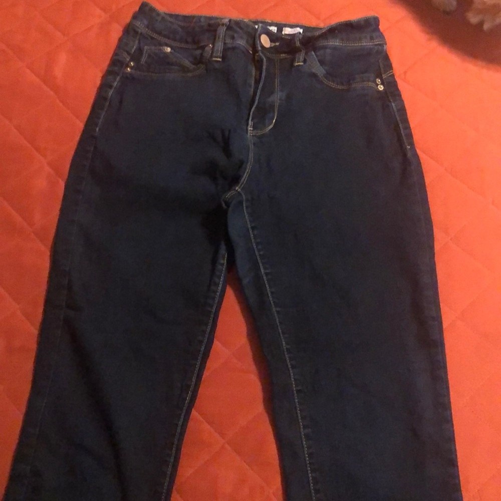Dark blue jeans